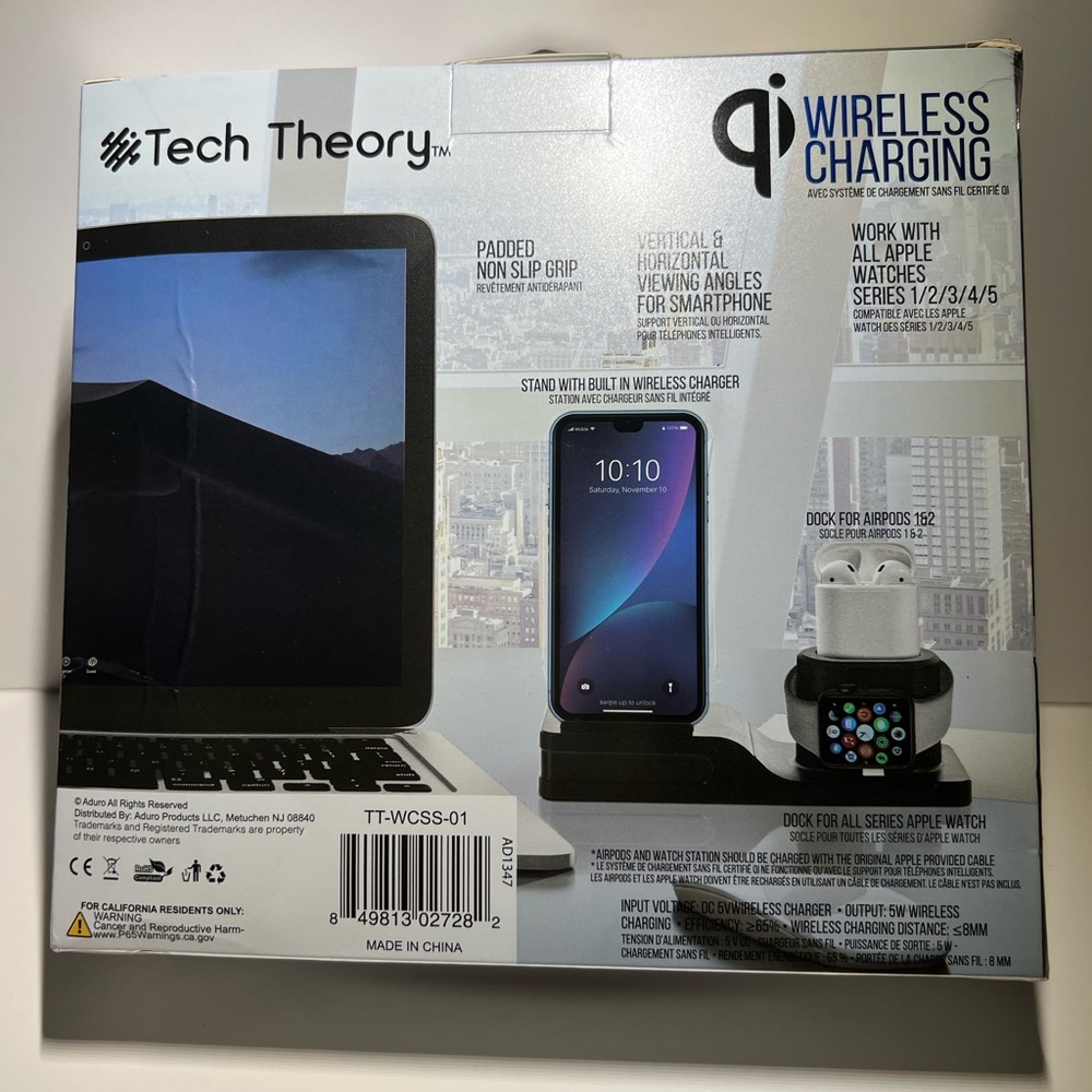 🛑SOLD🛑 Tech Theory 3 in 1 Desktop Charging Stand